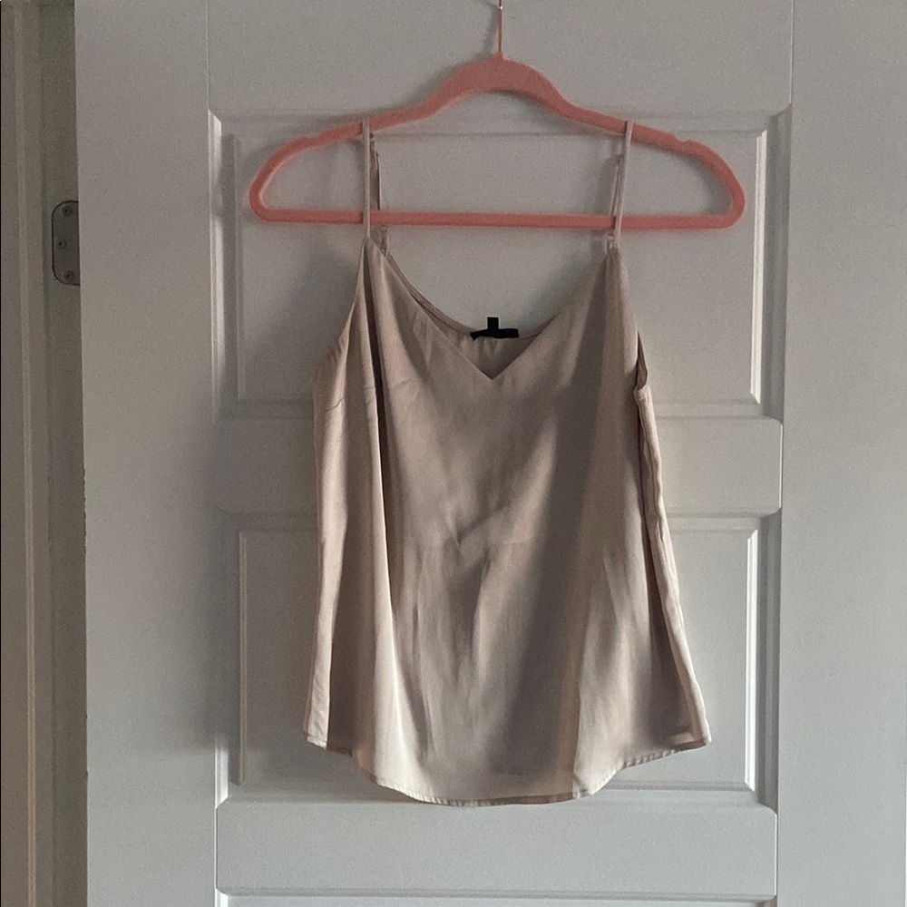 Dynamite Tan and Cream Sleeveless Camisole Top